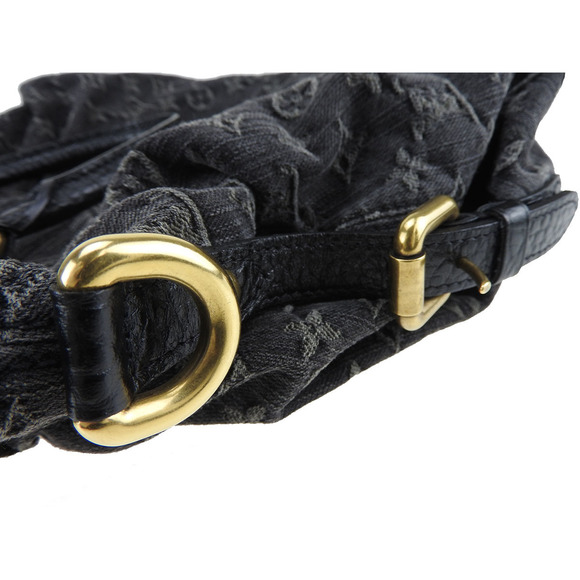 Louis Vuitton NeoCabby MM Noir Monogram Denim - Picture 11 of 12